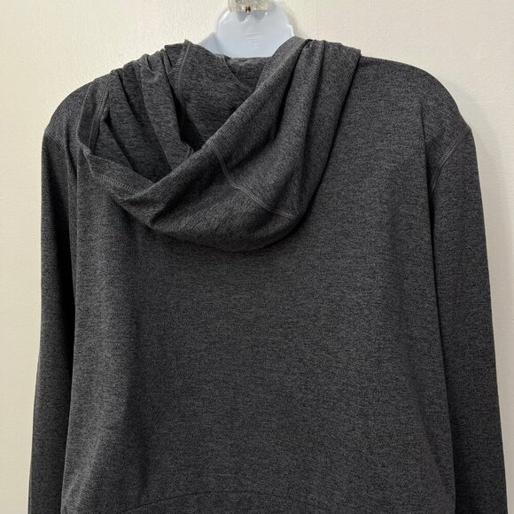 BYLT Essential Cropped Hoodie Charcoal Gray Long Sleeve Top Active Size L - Picture 4 of 7